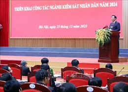 Chủ tịch Quốc hội Vương Đình Huệ dự Hội nghị triển khai công tác ngành Kiểm sát nhân dân năm 2024