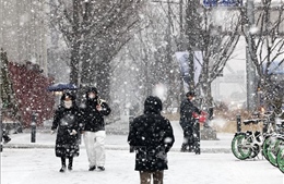 Hàn Quốc cảnh báo về tuyết rơi dày tại khu vực đại Seoul