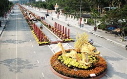 Xác lập kỷ lục  &#39;Đường gốm đỏ và hoa dài nhất Việt Nam&#39;