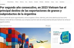 Việt Nam là thị trường nhập khẩu nông sản hàng đầu của Argentina