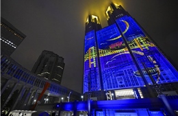 Độc đáo màn hình trình chiếu ánh sáng cố định lớn nhất thế giới tại Nhật Bản