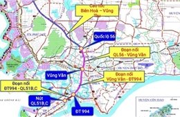 Tháng 10 sẽ khởi công đường nối cao tốc Biên Hòa - Vũng Tàu