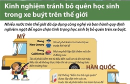 Kinh nghiệm tránh bỏ quên học sinh trong xe buýt trên thế giới