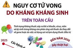 Nguy cơ tử vong do kháng kháng sinh trên toàn cầu