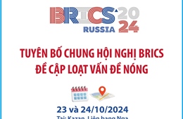 Tuyên bố chung Hội nghị BRICS đề cập loạt vấn đề nóng