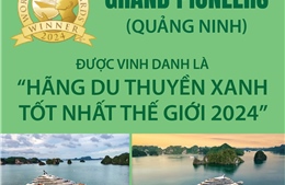 Grand Pioneers (Quảng Ninh) được vinh danh là &#39;Hãng du thuyền xanh tốt nhất thế giới 2024&#39;