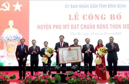 Phó Thủ tướng Hồ Đức Phớc dự lễ công nhận huyện đạt chuẩn nông thôn mới