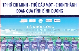 Thủ tướng dự khởi công cao tốc TP Hồ Chí Minh - Thủ Dầu Một - Chơn Thành đoạn qua tỉnh Bình Dương