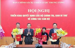 Điều động, bổ nhiệm 3 Phó Trưởng Ban Chính sách, chiến lược Trung ương
