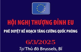 Hội nghị thượng đỉnh EU phê duyệt kế hoạch tăng cường quốc phòng