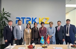 Thông tấn xã Việt Nam tăng cường hợp tác với các đối tác truyền thông Kazakhstan và Azerbaijan