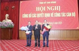 Cao Bằng: Công bố các quyết định về công tác cán bộ