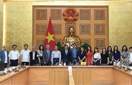 Phó Thủ tướng Bùi Thanh Sơn tiếp chuyên gia, nhà khoa học Tổ chức Khoa học và Chuyên gia Việt Nam toàn cầu