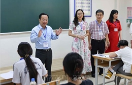 Giám đốc Sở Giáo dục và Đào tạo Hà Nội kiểm tra công tác an toàn thi vào lớp 10 