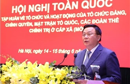 Hội nghị toàn quốc tập huấn về tổ chức và hoạt động của tổ chức Đảng, chính quyền, MTTQ Việt Nam, các đoàn thể chính trị ở cấp xã (mới)