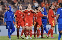 Đội tuyển nữ Việt Nam thắng đậm 7-0 trước đội nữ Maldives