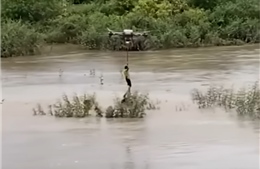 Tặng Bằng khen cho người điều khiển máy bay không người lái cứu 2 em nhỏ giữa dòng lũ