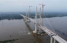 Đồng Tháp: Cuối tháng 7 hoàn thành dự án cầu Rạch Miễu 2