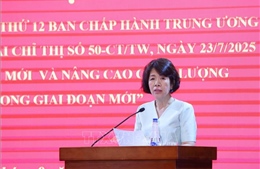 Thông báo nhanh kết quả Hội nghị Trung ương 12 và quán triệt, triển khai Chỉ thị số 50-CT/TW