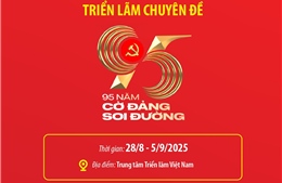 Triển lãm chuyên đề &#39;95 năm cờ Đảng soi đường&#39;