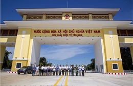 Khảo sát tiến độ và thời gian khai trương cặp cửa khẩu quốc tế Tân Nam - Meun Chey