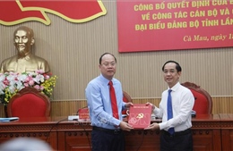 Đồng chí Hồ Thanh Thủy giữ chức Phó Bí thư Tỉnh ủy Cà Mau