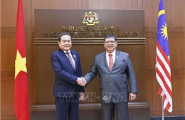 Chủ tịch Quốc hội Trần Thanh Mẫn hội đàm với Chủ tịch Hạ viện Malaysia