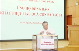 Văn phòng Trung ương Đảng ủng hộ đồng bào khắc phục hậu quả bão số 10