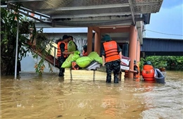 Bắc Ninh: Huy động hàng trăm cán bộ, chiến sỹ hỗ trợ nhân dân trong mưa lũ