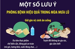 Một số lưu ý phòng bệnh hiệu quả trong mùa mưa lũ
