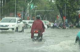 Hải Phòng ngập cục bộ sau mưa lớn sáng 14/10