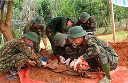 Phát hiện hài cốt liệt sỹ kèm di vật tại xã Khe Sanh, Quảng Trị