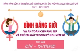 Bình đẳng giới và an toàn cho phụ nữ và trẻ em gái trong kỷ nguyên số