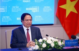 Thủ tướng Phạm Minh Chính làm việc với các doanh nghiệp quốc tế về lĩnh vực tài chính