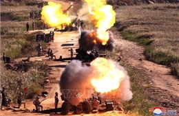 Hàn Quốc: Triều Tiên phóng nhiều đạn pháo có tầm bắn xa