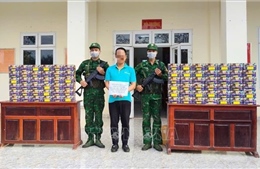 Bắt giữ các đối tượng vận chuyển pháo trái phép