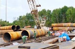 Bàn giao cơ bản mặt bằng tuyến chính dự án cao tốc Cà Mau - Đất Mũi