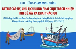 Thủ tướng: Bí thư cấp ủy, Chủ tịch UBND phải chịu trách nhiệm khi để xảy ra khai thác IUU