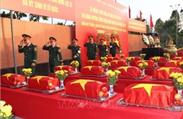 Lễ truy điệu và an táng 41 hài cốt liệt sĩ tại Nghĩa trang Liệt sĩ Bình Phước