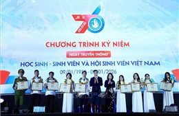 Tuyên dương học sinh, sinh viên tiêu biểu nhân kỷ niệm 76 năm Ngày truyền thống Hội Sinh viên Việt Nam