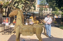 Khai mạc trưng bày chuyên đề 'Ngựa về phố' tại Văn Miếu - Quốc Tử Giám