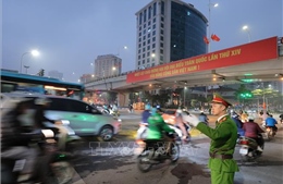 Phân luồng, điều tiết giao thông bảo đảm an ninh, an toàn phục vụ Đại hội Đảng