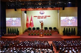 Nhiều cơ quan, đơn vị tổ chức xem truyền hình trực tiếp phiên khai mạc Đại hội XIV của Đảng