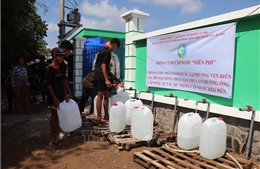 Cần Thơ mở 37 điểm cấp nước miễn phí cho người dân ven biển