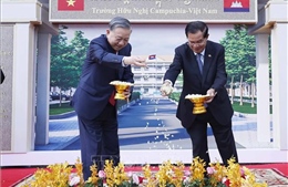 Tổng Bí thư Tô Lâm dự lễ khởi công Trường Hữu nghị Campuchia - Việt Nam