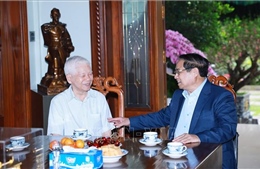 Thủ tướng Phạm Minh Chính thăm, chúc Tết nguyên lãnh đạo Đảng, Nhà nước