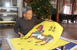 Tết Bính Ngọ cùng tìm hiểu ý nghĩa con ngựa trên tranh dân gian Đông Hồ