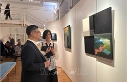 Triển lãm của nữ họa sĩ người Pháp gốc Việt - 'Sợi chỉ' kết nối đời sống văn hóa quốc tế