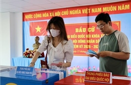 Bỏ phiếu bầu cử diễn ra liên tục từ 7 giờ đến 19 giờ