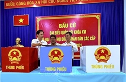 Tính đến 22 giờ ngày 15/3, tỷ lệ cử tri đi bầu cử đạt 99,64%